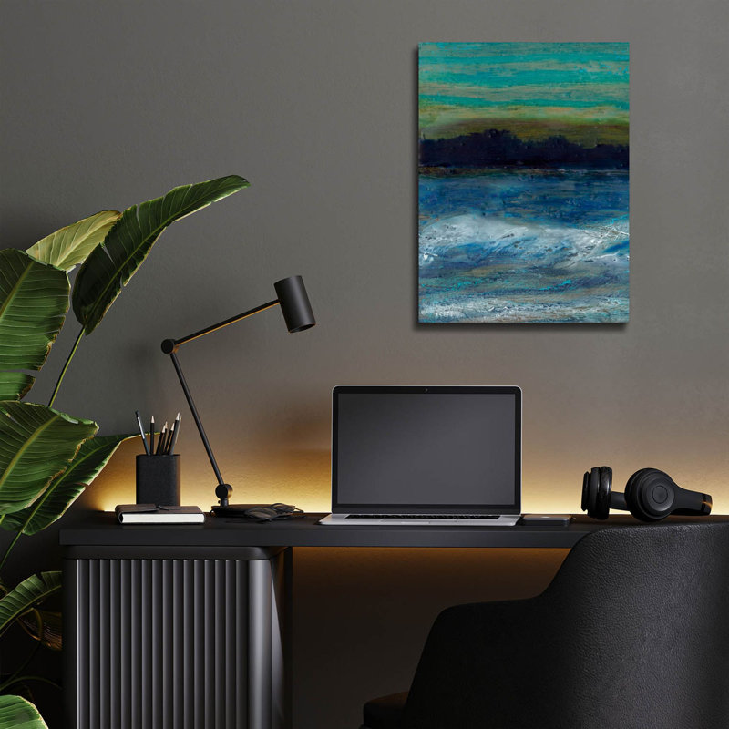 «Marooned 1» par Alicia Ludwig, art mural en verre acrylique, H 16 po x l 12 po x P 0,13 po