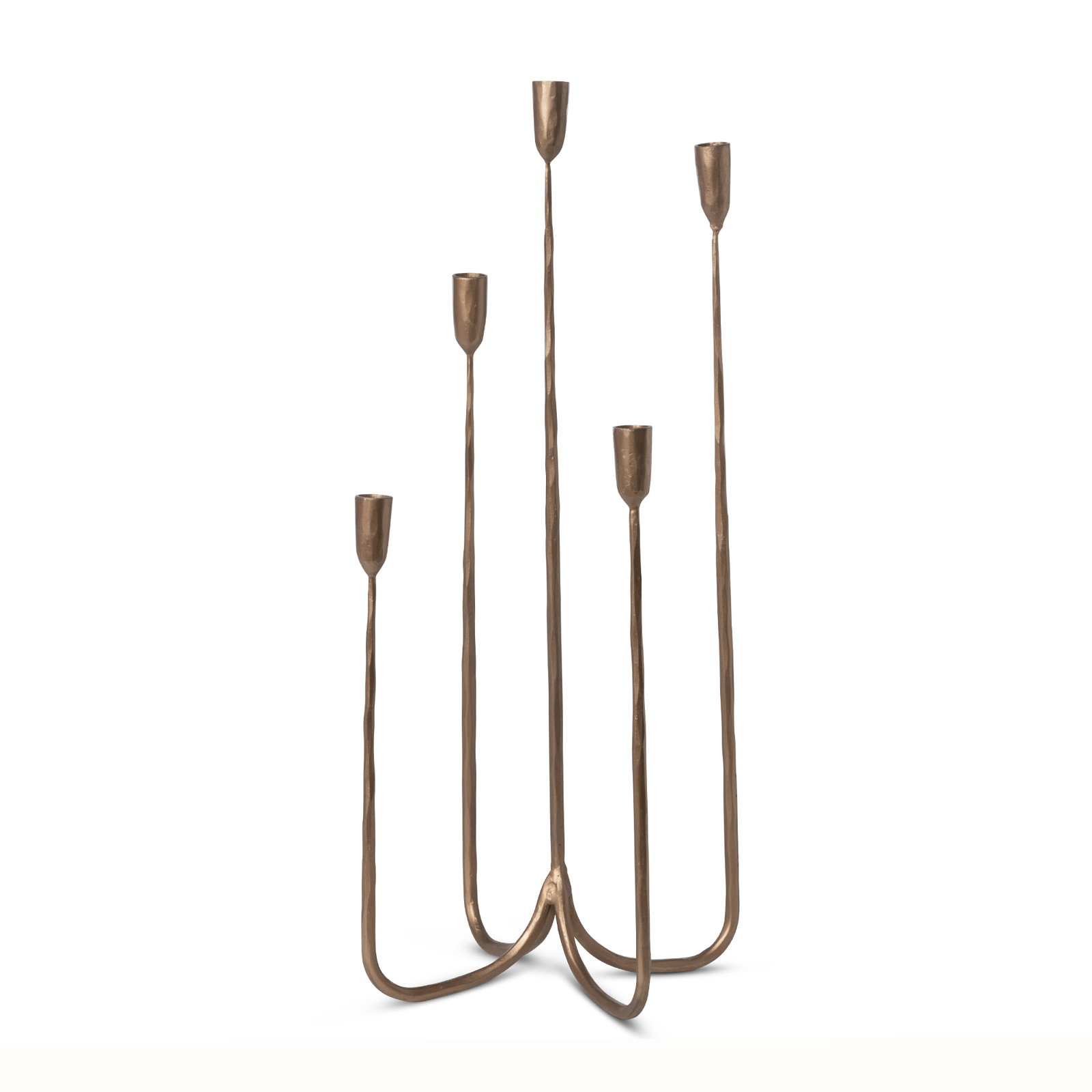 Brass Tabletop Candelabra, 29" H x 10" W x 10" D