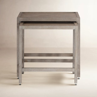 Albion Solid Wood Tray Top Nesting Tables