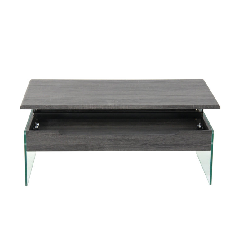 Table basse de style traîneau à plateau relevable avec rangement Lochinvar