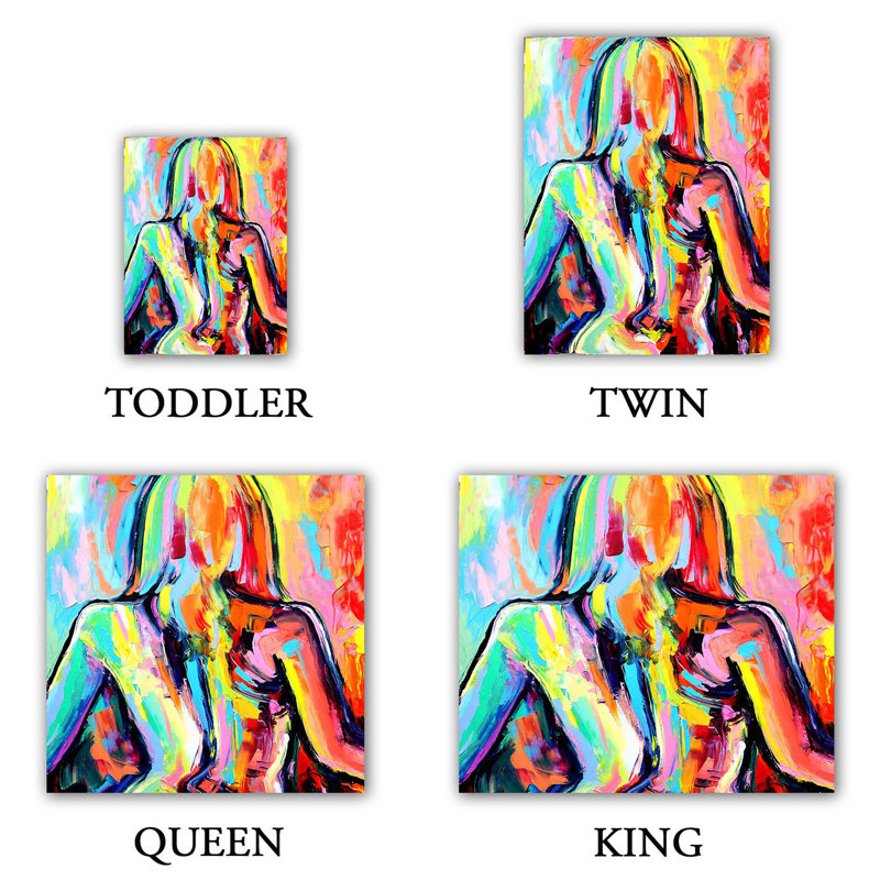 Abstract Duvet Cover, 1 King Duvet Cover + 2 King Shams