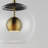 Artigoran 1 - Light Black/Natural Aged Brass LED Single Pendant-193269027