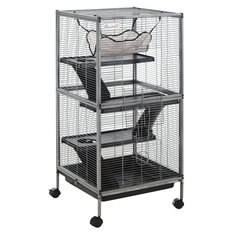 Cage en métal pour petits animaux, Blanc