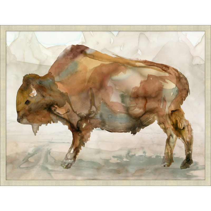 Brute bison 2 - peinture encadrée