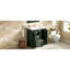 Meuble-lavabo de 76 cm avec lavabo en céramique - Structure en bois massif et design moderne - Finition imitant l'aspect réel de la vasque