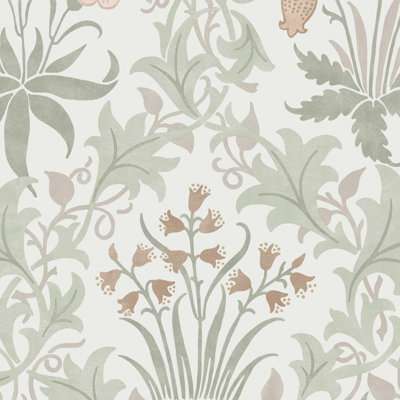  Celandine Spring Peony & Sage Wallpaper