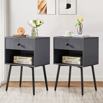 Kempst Nightstands Set for Bedroom Living Room