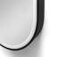 31X21 Inches LED Oval Black Metal Framed Wall Mount Bathroom Medicine Cabinet With Mirror
