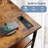 39 Inch L Shaped Desk with LED Lights & Power Outlets, Corner Home Office Desk-1186277221-1186277226