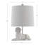 Lampe de table en résine pour chien avec abat-jour en lin-1360724864-1360724867-1360724871