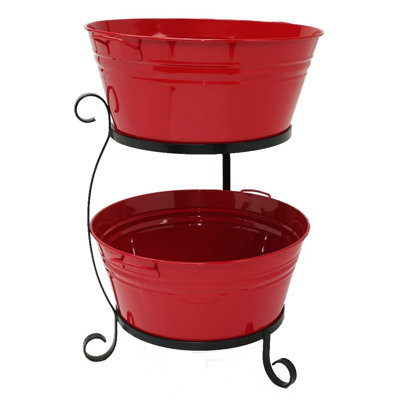 Enameled Metal Beverage Tub