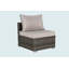Canapé modulaire d'extérieur pour patio 8 pièces, ensembles de conversation en osier avec coussins lavables et table basse en verre-2105290408