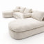 Canapé modulaire surdimensionné en chenille de 157,5 po avec méridienne incurvée modulaire en U avec méridienne double 157,5 po-1868077752
