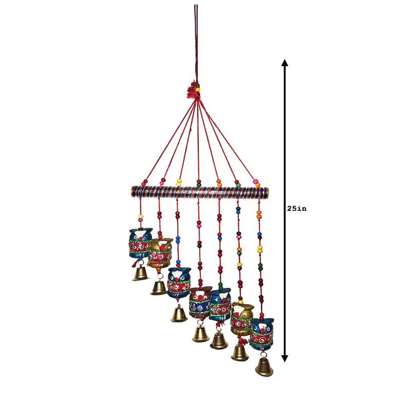 7 OWL Thread Hanging Chime