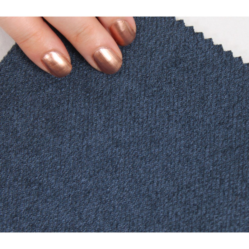 Stylish Pouffe Ottoman, Navy Blue, 15.7 x 16.5 x 15.7 Inches | 50% Cotton / 50% Linen Fabric, 2.0 in Orthopedic Sponge, Copper Coated Iron Legs | Ideal for Bohemian Decor & Hotel Lounge, Comfortable & Chic