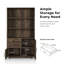 Bibliothèque en bois avec tiroirs et armoire Dazani