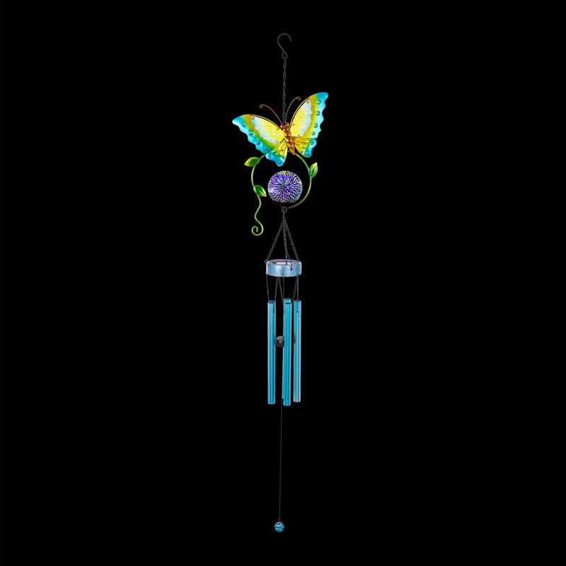 Elithia Metal Animals Wind Chime, Blue