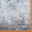 Tapis industriel moderne abstrait Rayna Kaori, beige clair, ivoire, lavable à la machine, pile plate pour le salon et la chambre à coucher - bleu clair, 3 x 5-107487548