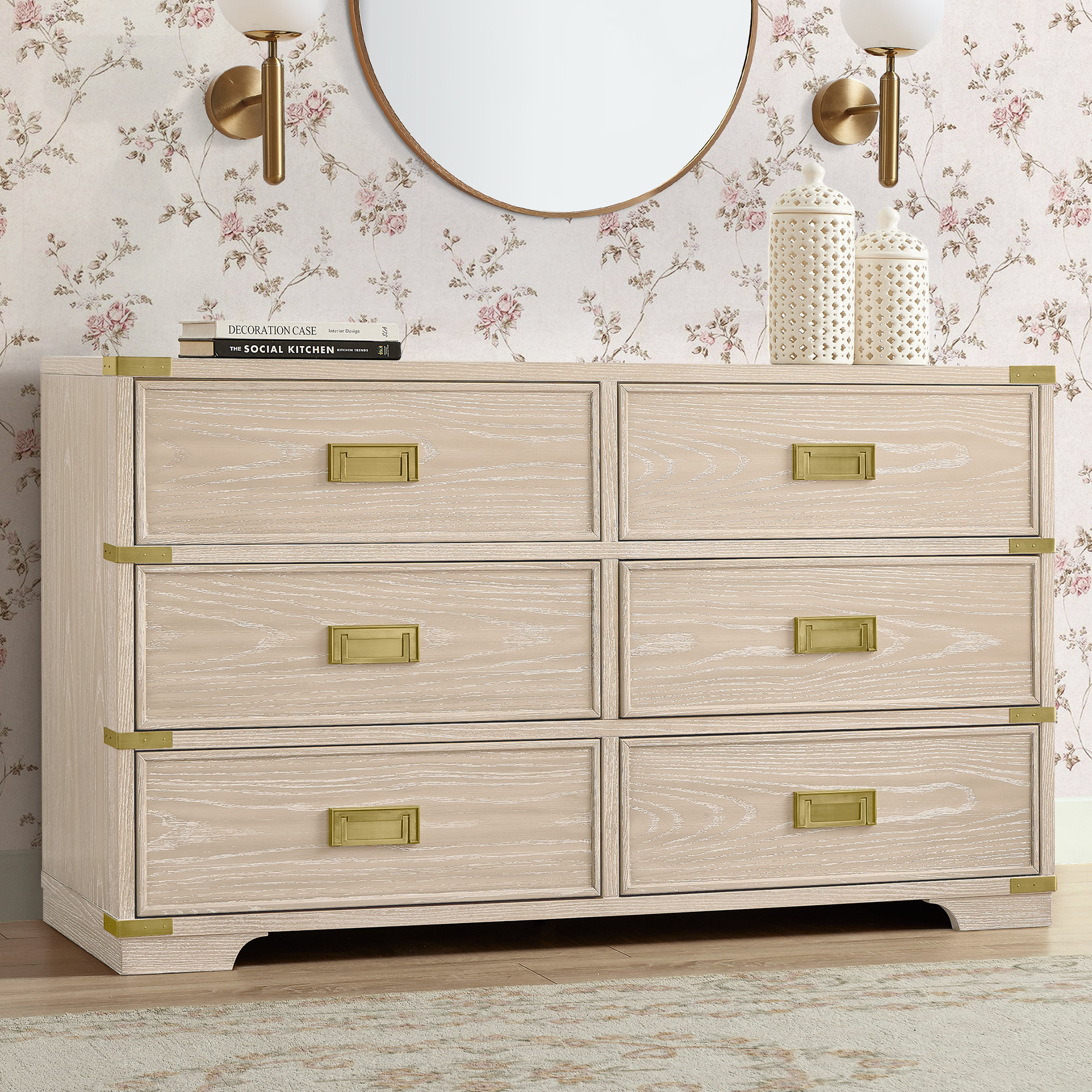 Paris 6 Drawer Dresser