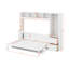 Grand lit escamotable avec placard et tiroirs-1858992099