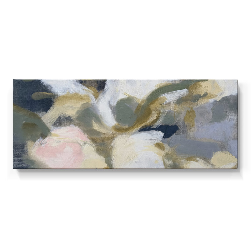 Série abstraite-DCCL XXII- Toile tendue avec châssis - Prêt à être accroché, H 20 po x l 50 po