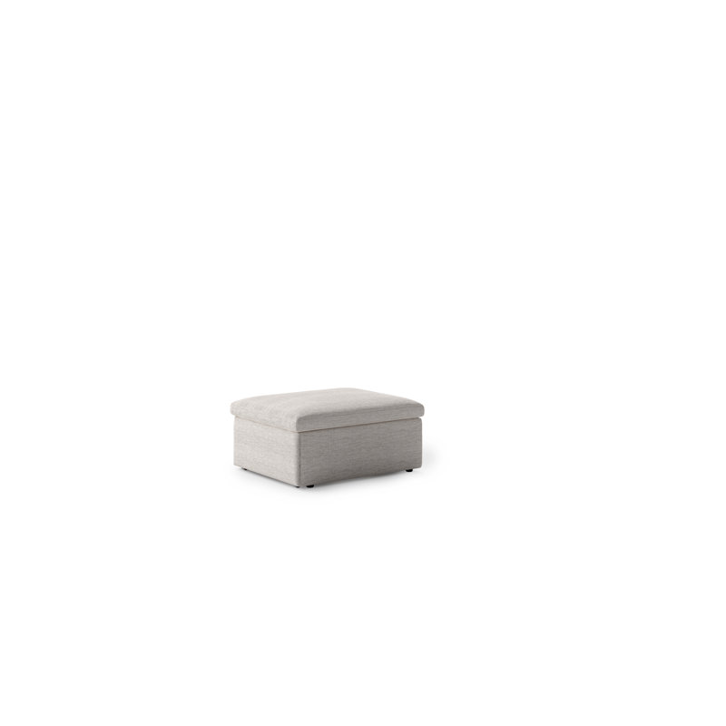 Otto Sleeper Ottoman - Smoked Birch Top, Gray