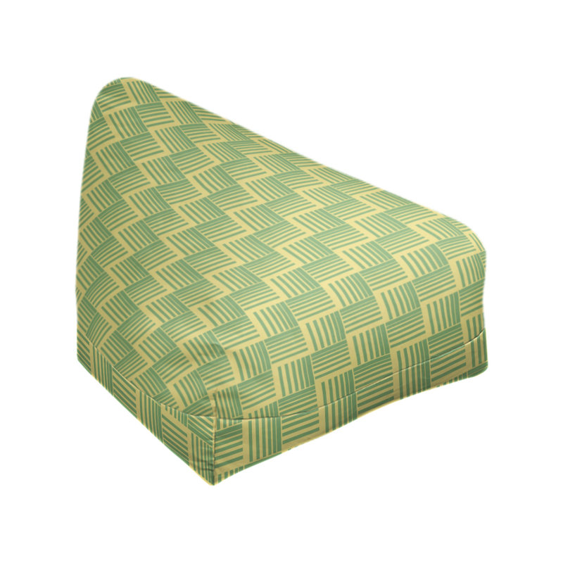 Housse de sac de pois classic basketweave rayures, Jaune / vert, H 38 po x l 42 po x P 29 po, Pas de bourre