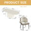 Ensemble de table de salle à manger 86,61 "ovale blanc crème avec 8 chaises pour la cuisine, le bar et le salon-68311166-68311161-98321439