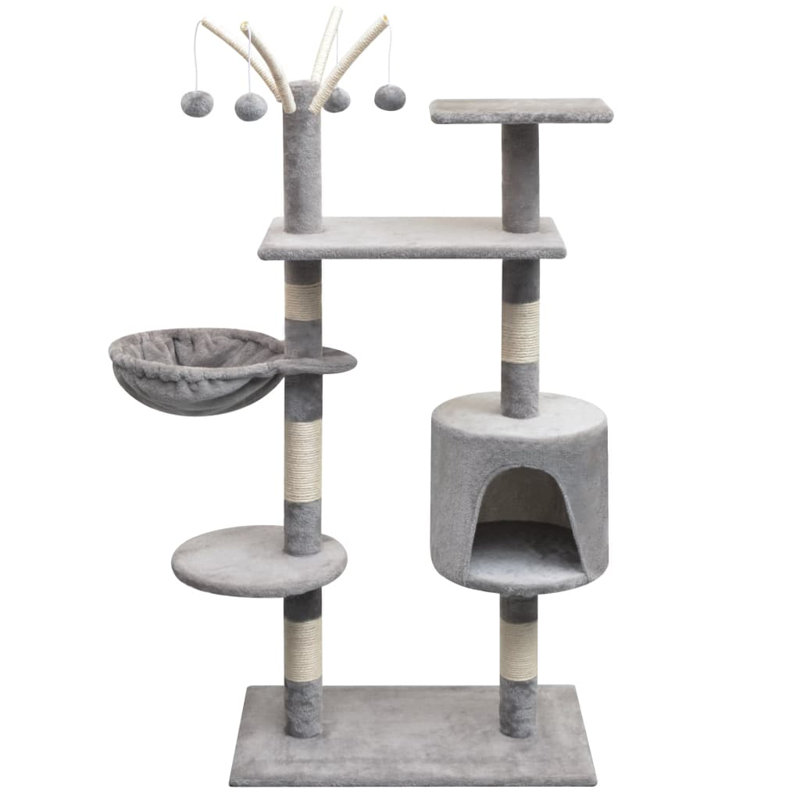 Amerina Cat Tree, 96 cm x 35 cm x 125 cm, Grey