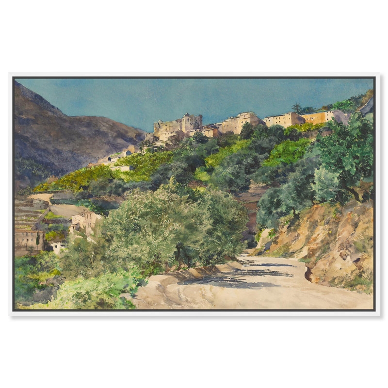 Art floral classique sur toile Sun Hills, H 21 po x l 31 po x P 1,8 po, Cadre flottant blanc