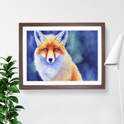 Fox Watercolour - Single Picture Frame Print