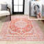 Tapis orange / crème Lesak-1049410489
