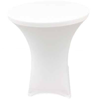 Cocktail Spandex Tablecloth Round Highboy Fitted Stretch Table Cover For Wedding Banquet Party