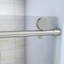 Enceinte de porte de douche l 48 po x H 76 po en nickel brossé - verre trempé, quincaillerie de transformation de salle de bain, base à usage durable vendue séparément 48 po x 76 po