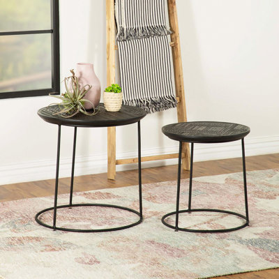 Ensemble de 2 tables gigognes