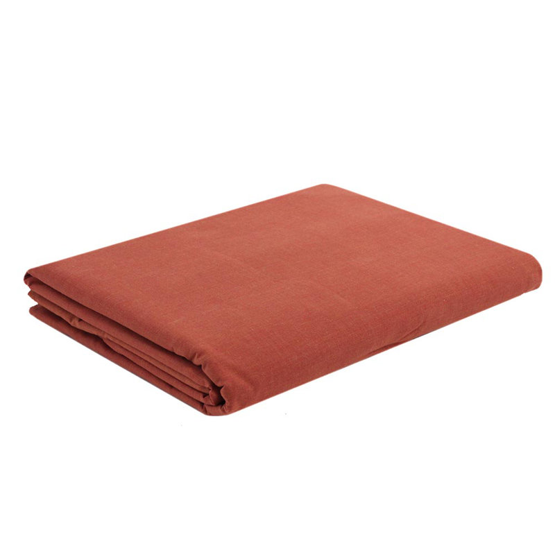 Stitt Polycotton Cover Set, Brown, Single Duvet Cover + 1 Standard Pillowcase