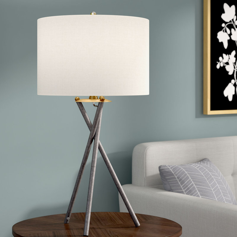 Dorthe Metal Tripod Lamp, Rust Black