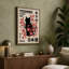 Cherry Blossom Cat Japandi - Wrapped Canvas-1254756242-1254756229