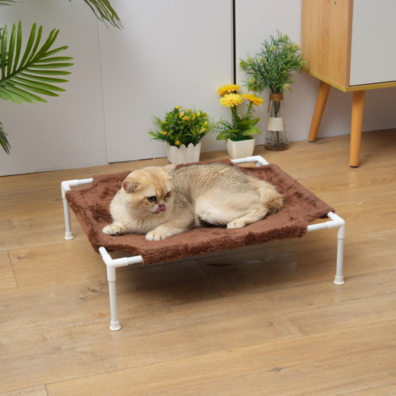 Lit pour chat hamac respirant, Brun