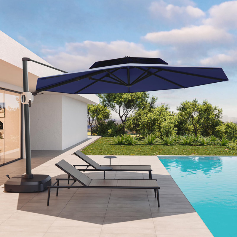 Parasol pour porte-à-faux 11 pi, Bleu marine