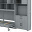 Lit escamotable mural avec placard et bureau Murphy-345564918