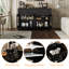 Buffet Farmhouse, armoire vitrine avec tablette réglable-1468825459