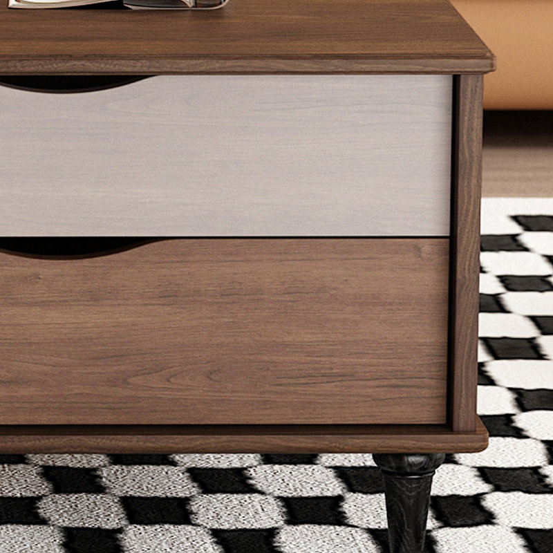 table basse en chêne rétro