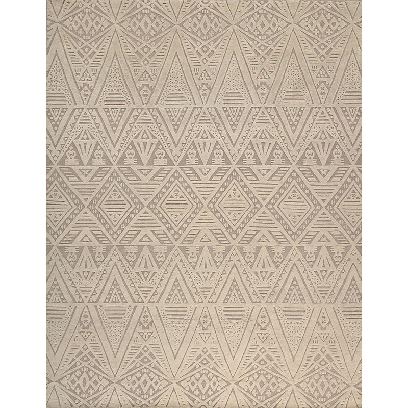 Bariloche Hand Woven Kilim Wool Geometric Area Rug, Rectangle 6' x 9'