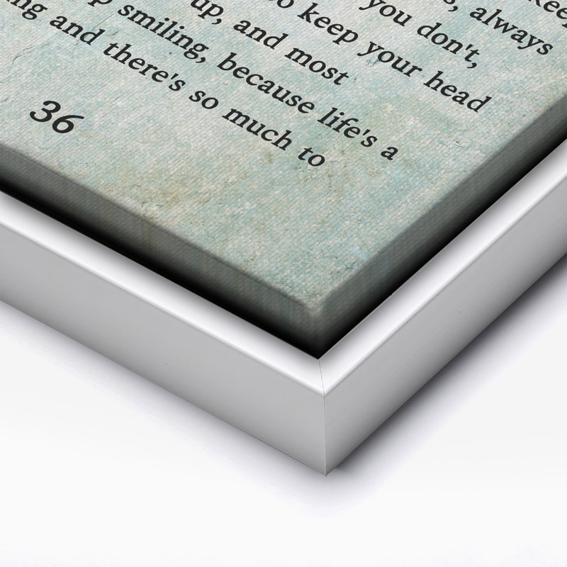 Citation de Marilyn, Canvas, White Framed, 11"H x 14"W