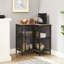 Buffet décoratif de coin en métal 2 portes Piscitelli-452889084