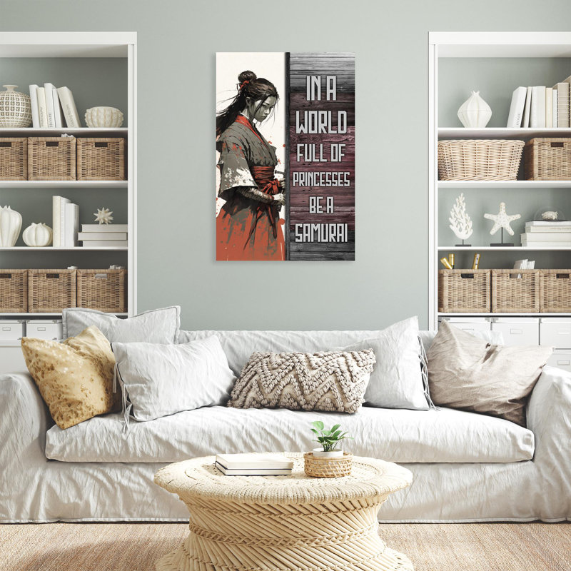 Be Be Samurai, impression sur toile, H 36 po x l 24 po x P 1,25 po