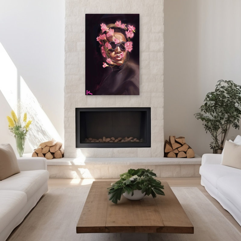 Art floral - Figuratif, H 48 po x l 32 po