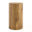 Table basse simple à grain de bois cylindrique, 11,8 pouces de diamètre x 21,6 pouces de hauteur, meubles de salon en bois aggloméré. Convient aux salons de style industriel.-1311208020