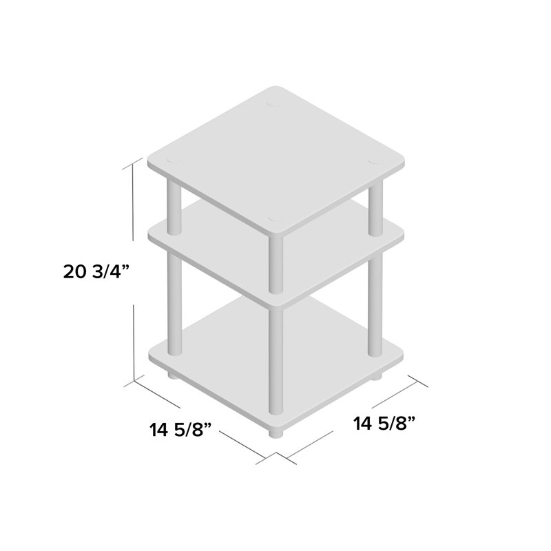 Aracelli End Table, Columbia Walnut, Black